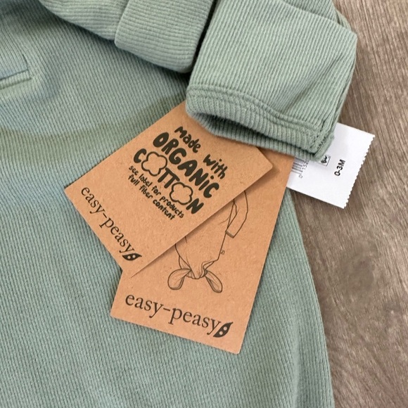 New easy-peasy Organic baby Gown and Hat Set, 2-Piece, 0-3 Months unisex - Picture 8 of 11